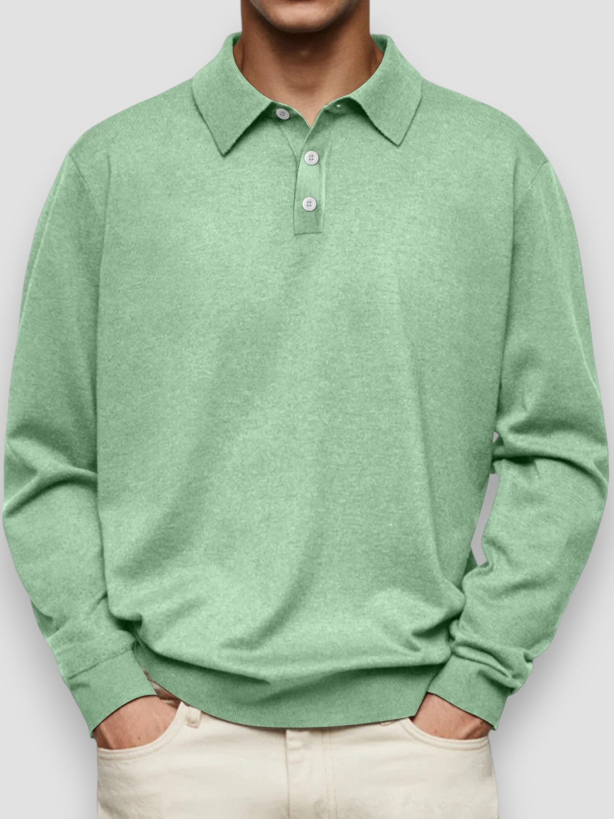 Tobias™ | Långärmad Casual Pikétröja