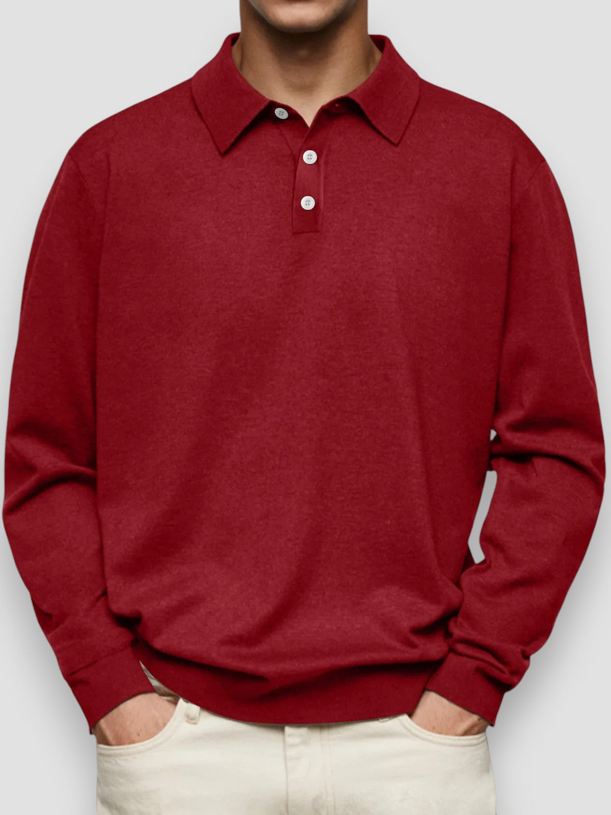 Tobias™ | Långärmad Casual Pikétröja