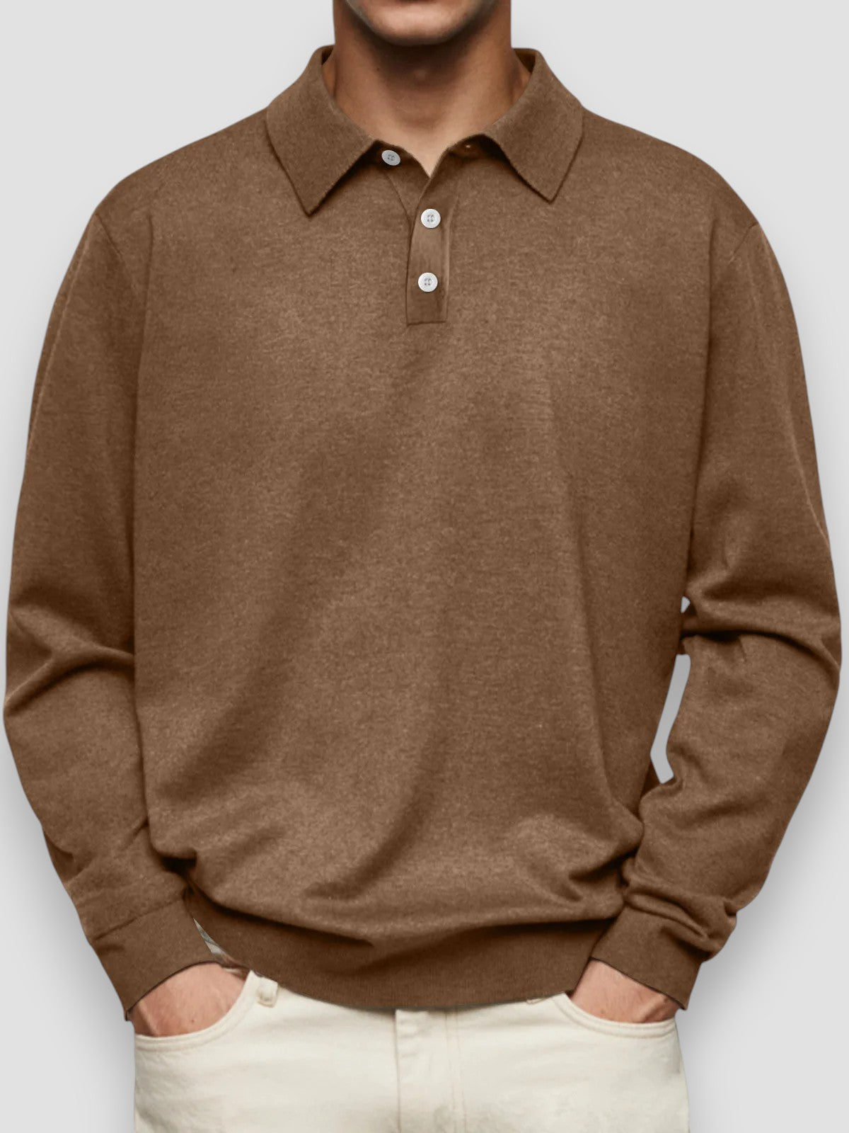 Tobias™ | Långärmad Casual Pikétröja
