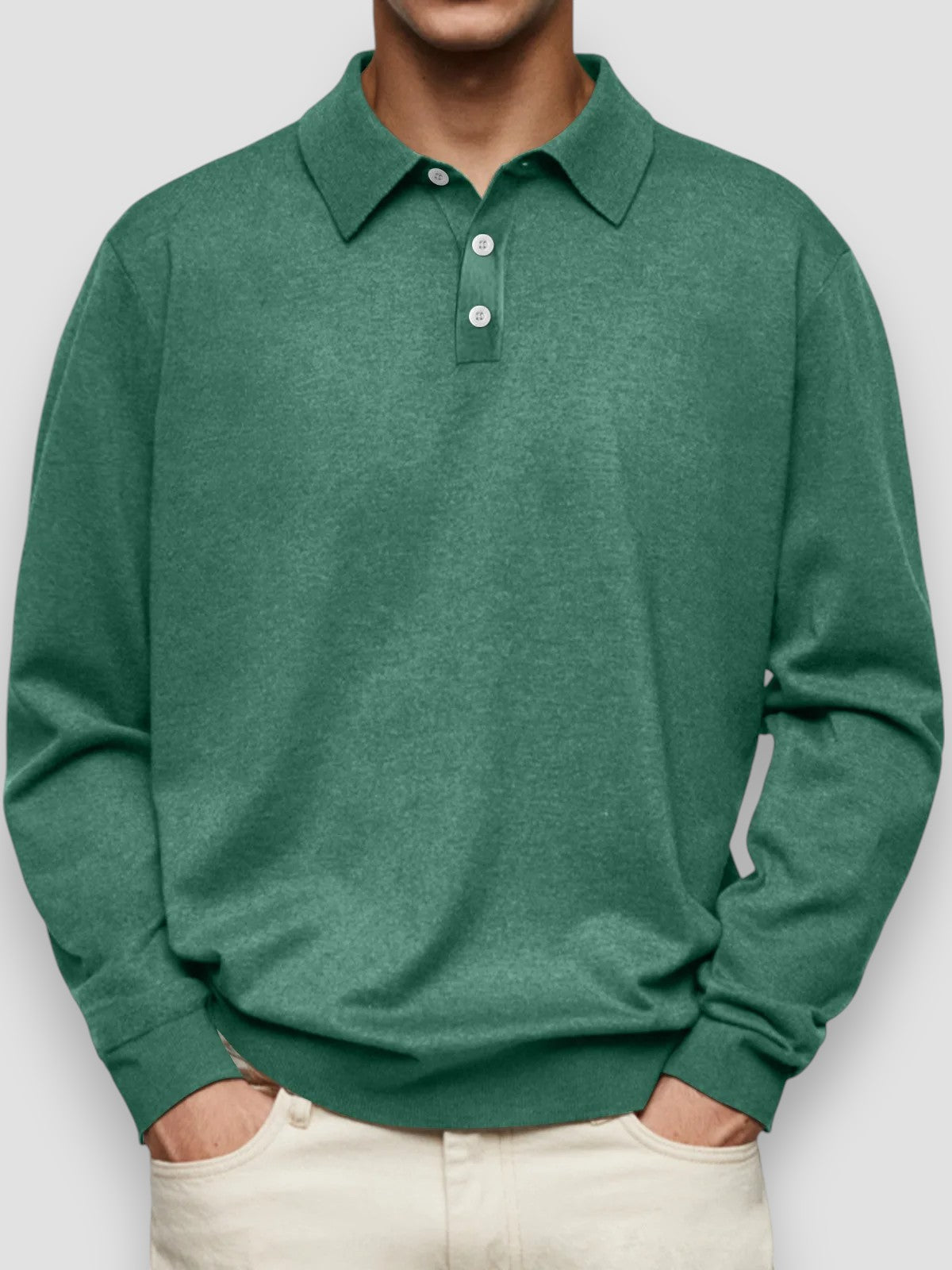 Tobias™ | Långärmad Casual Pikétröja