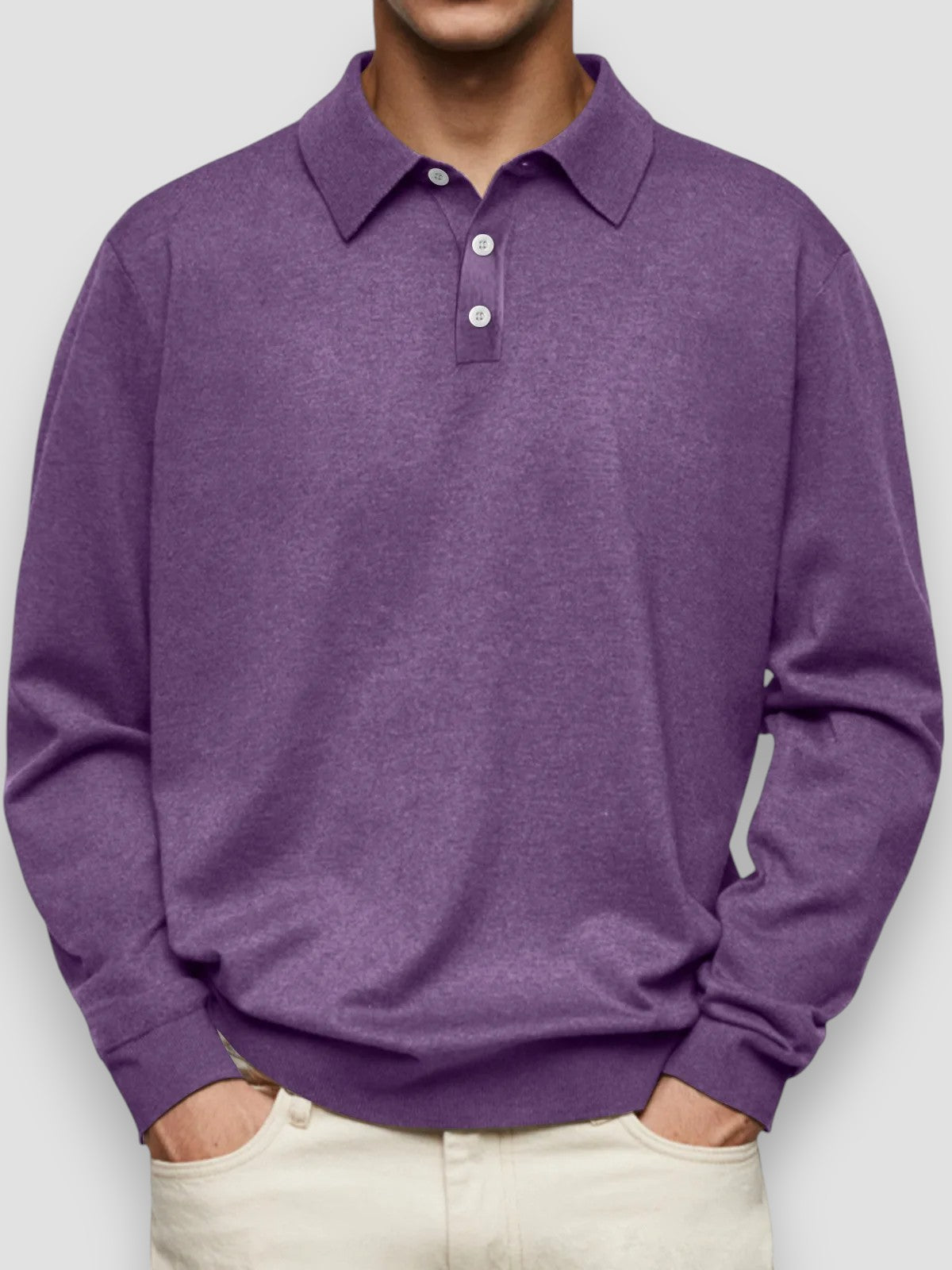 Tobias™ | Långärmad Casual Pikétröja
